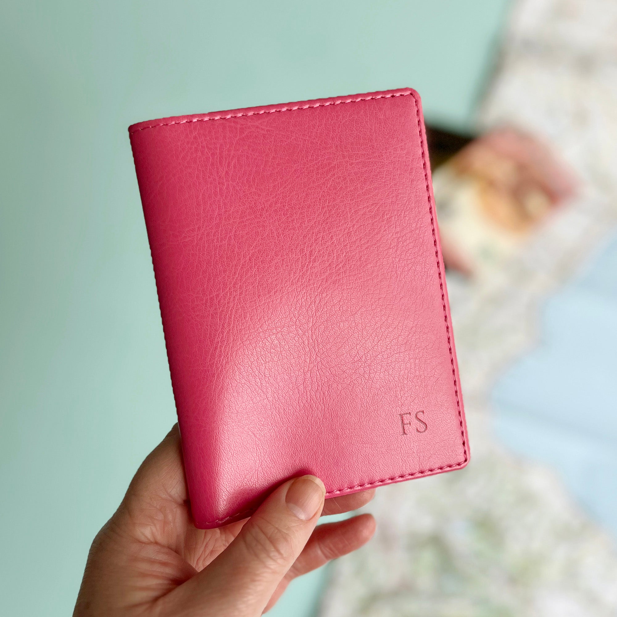 Monogram Personalised Passport Holder Cover