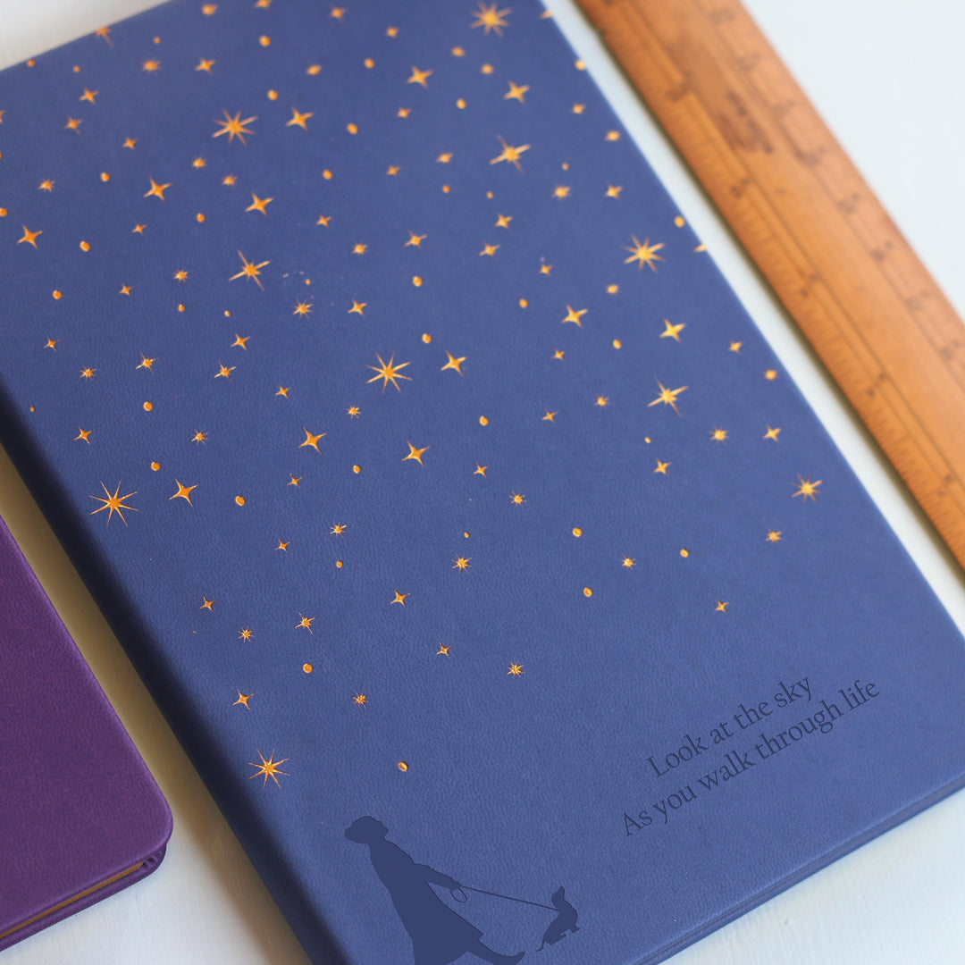 Foiled Star Dog Silhouette Notebook