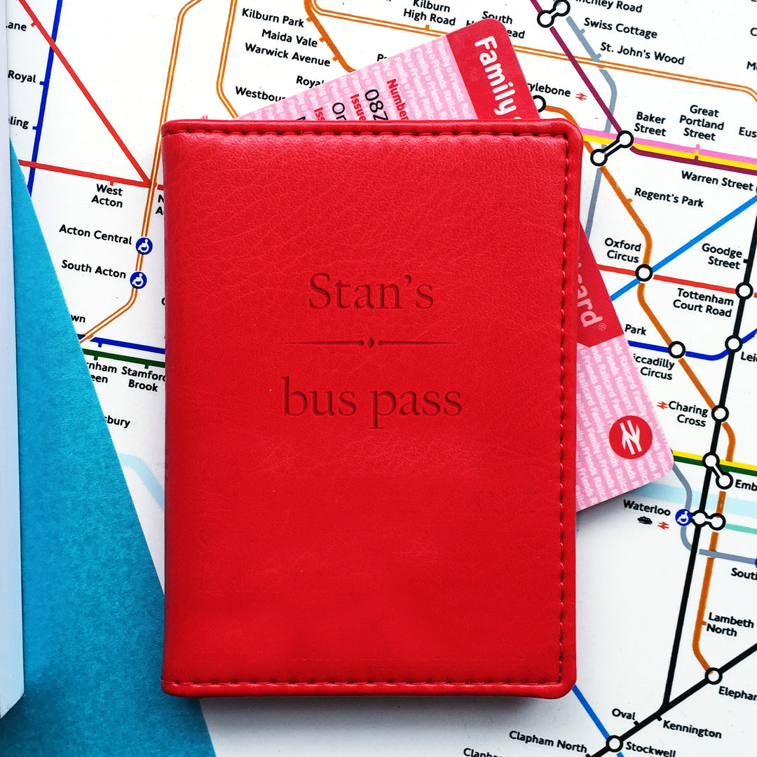 Personalised Bus Pass Bank Card Holder Wallet