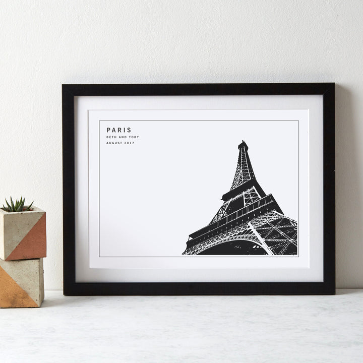 Monochrome City Landmark Art Print