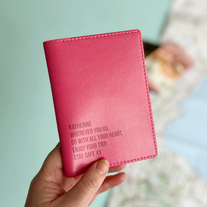 World Destinations Personalised Passport Holder