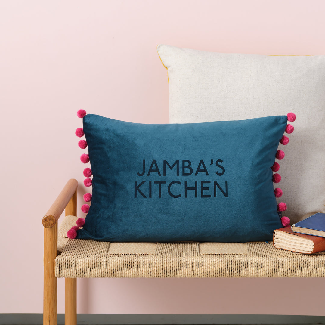 Favourite Place Personalised Velvet Cushion
