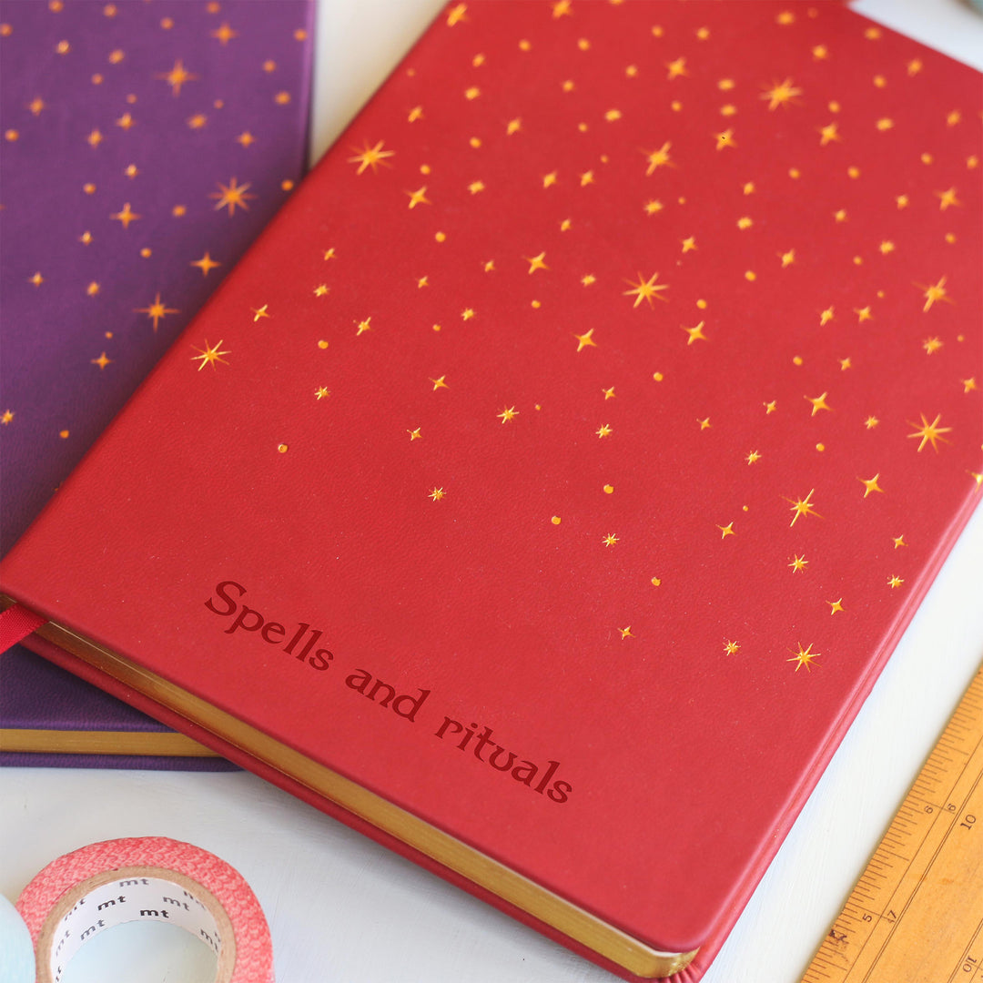 Witchy Star Personalised Foiled Notebook