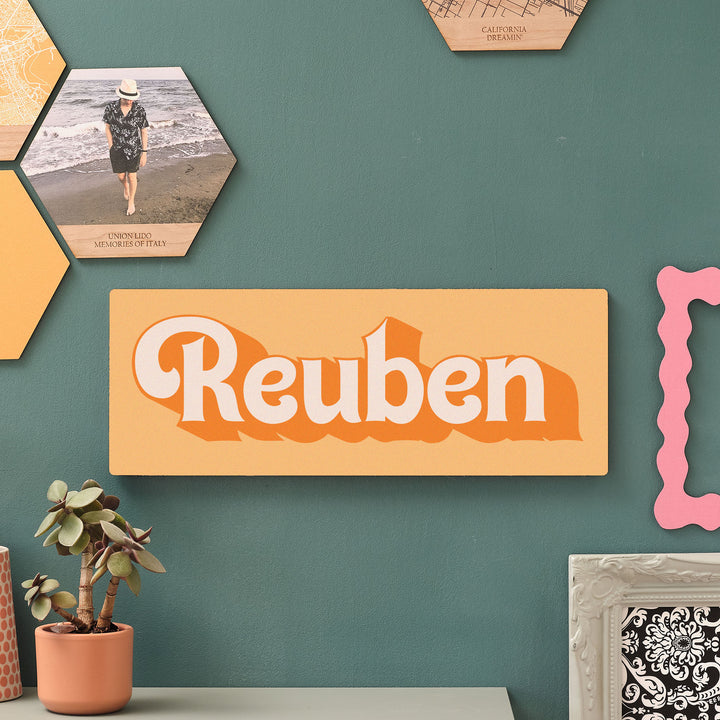 Personalised Name Wooden Wall Art