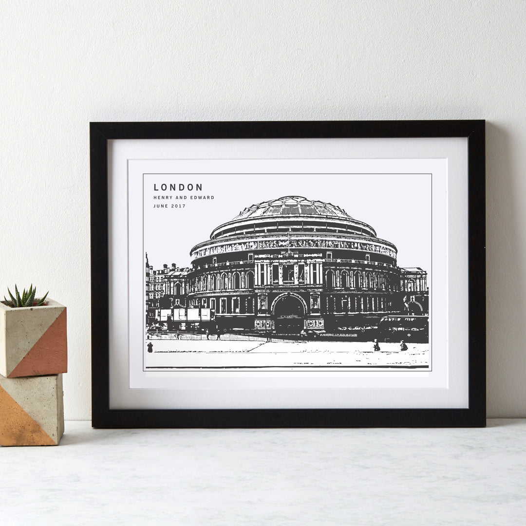 Monochrome City Landmark Art Print