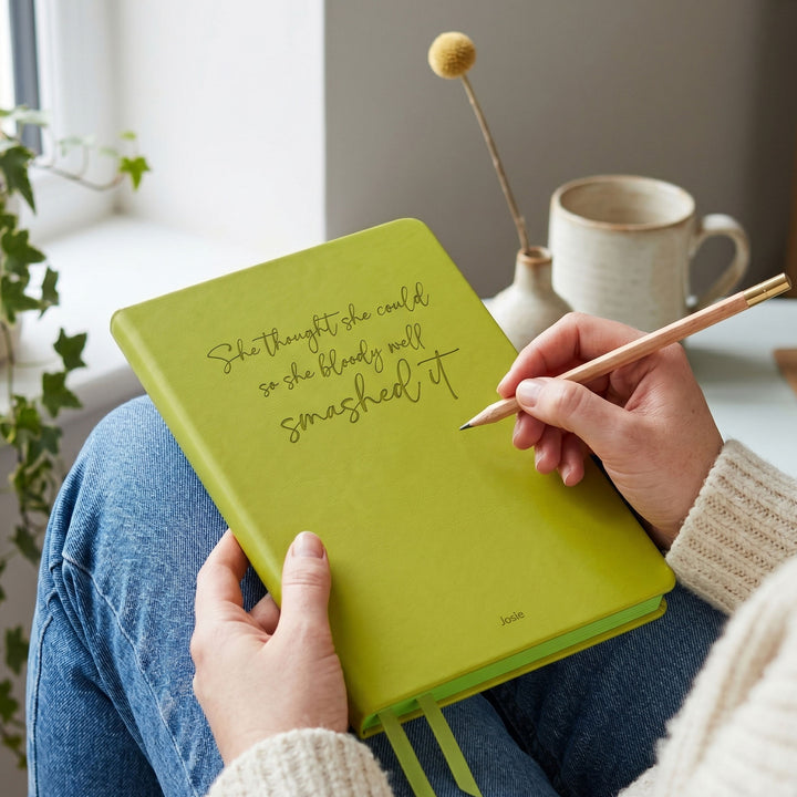 Personalised She Smashed It Luxury Notebook