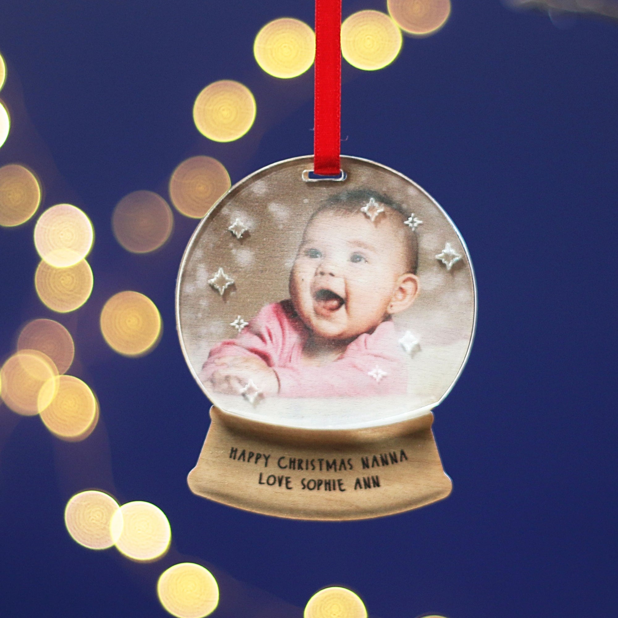 Snow Globe Photo Christmas Decoration