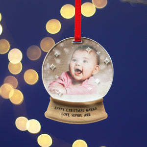 Snow Globe Photo Christmas Decoration