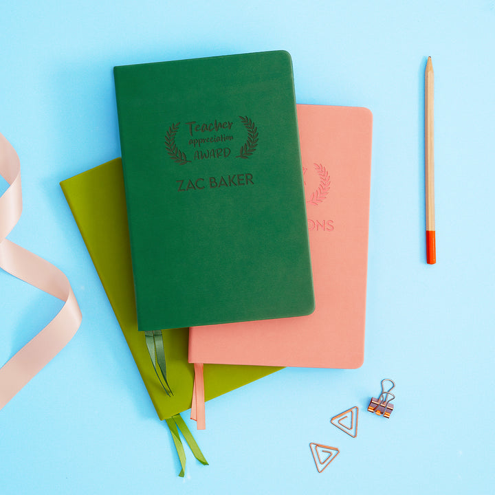 Teacher Appreciation Award Personalised Notebook