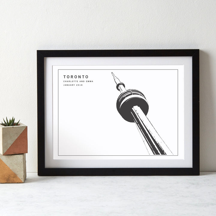 Monochrome City Landmark Art Print