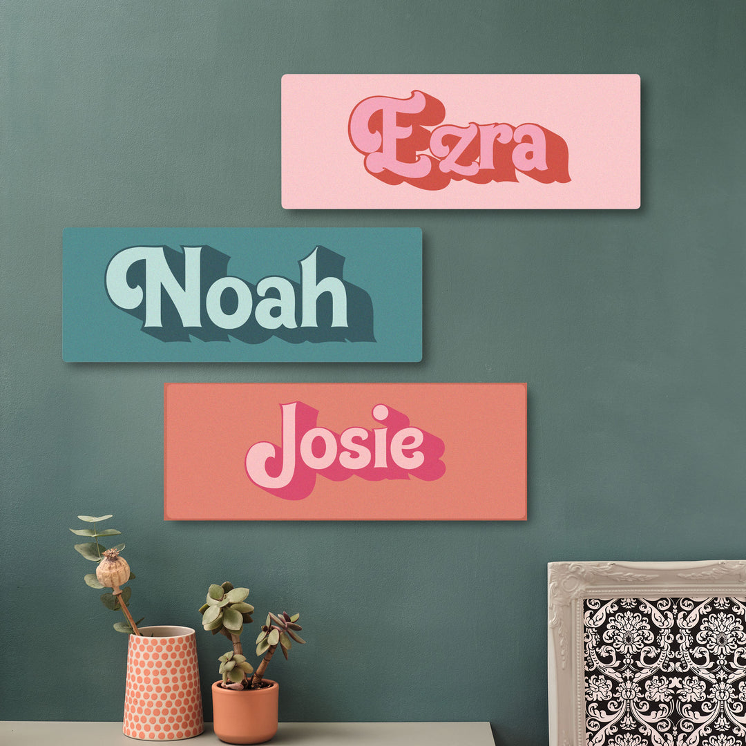 Personalised Name Wooden Wall Art