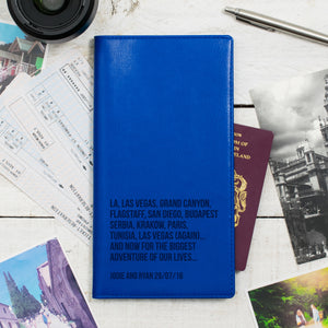 World Destinations Personalised Travel Document Holder