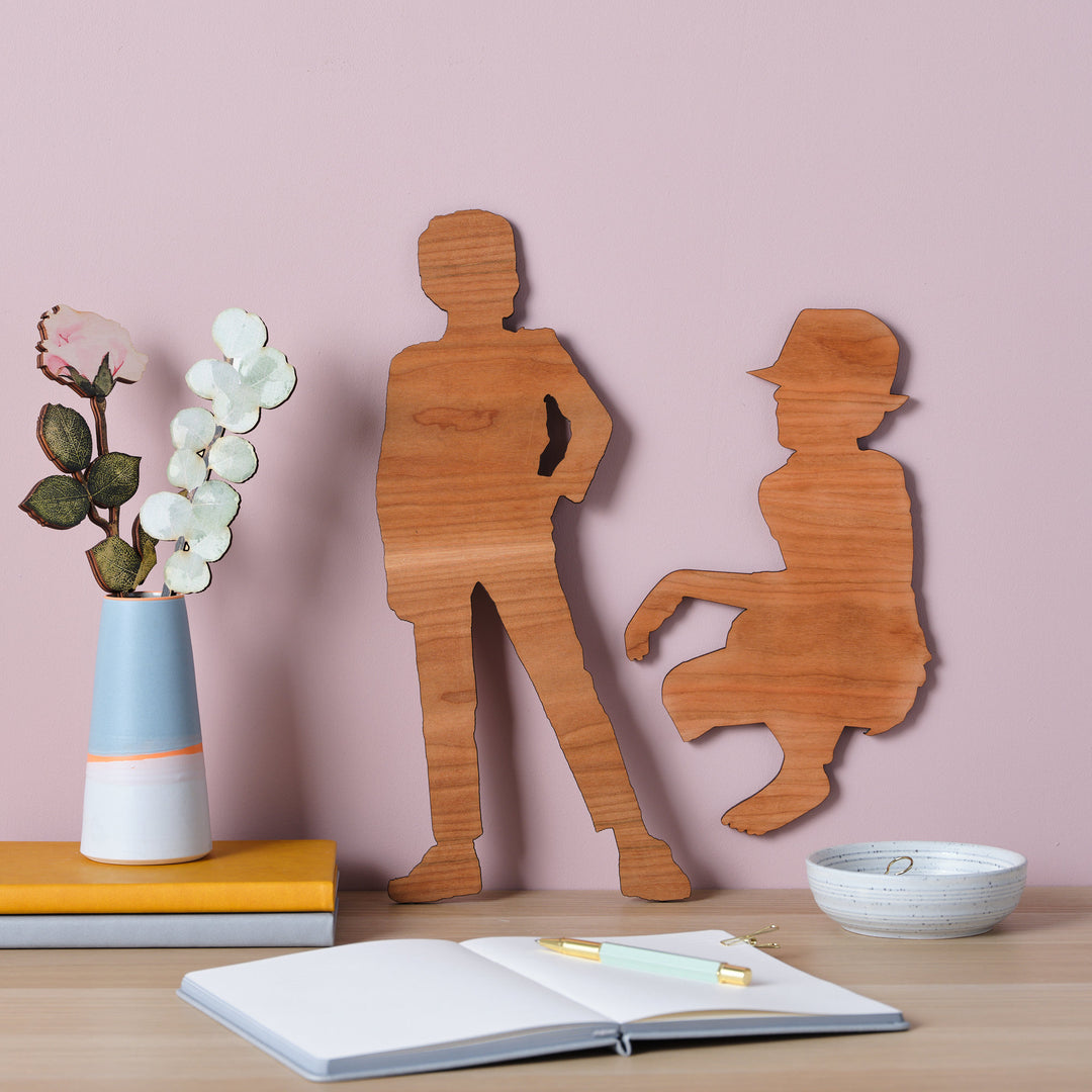 Personalised Wooden Silhouette Wall Art