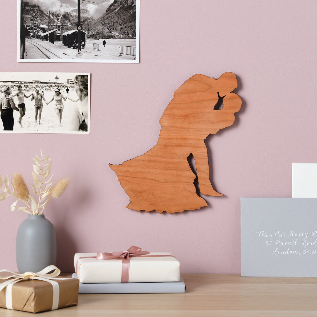 Personalised Wooden Silhouette Wall Art