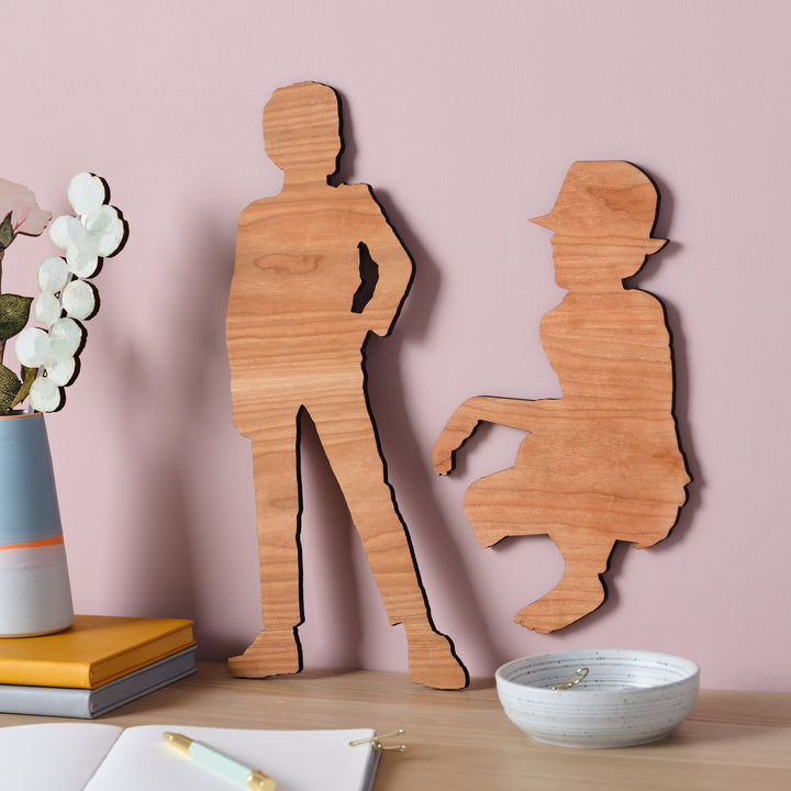 Personalised Wooden Silhouette Wall Art