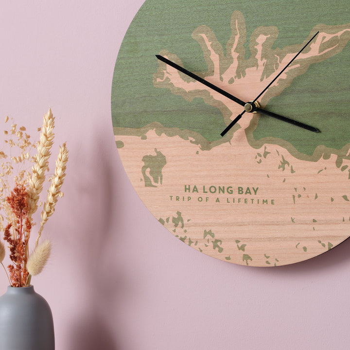 Coastline Wooden Personalised Clock