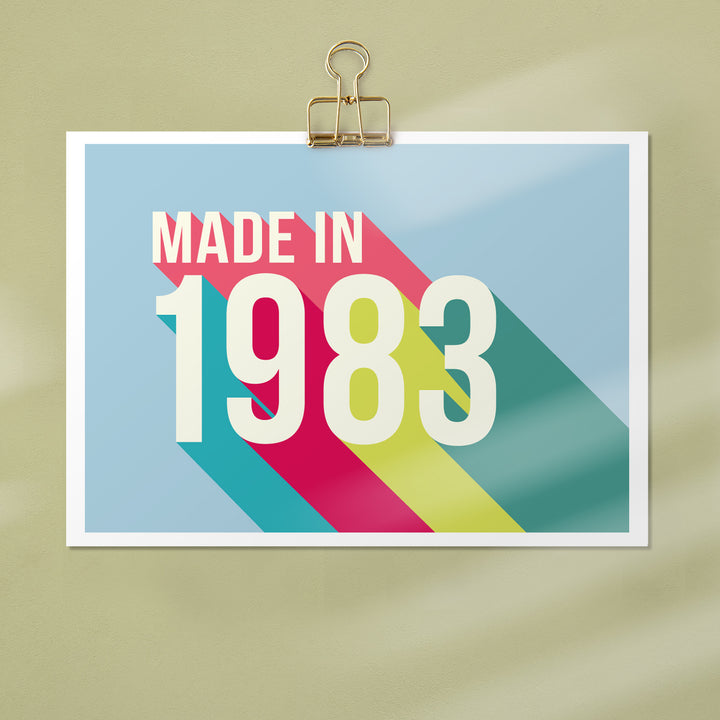 Personalised 40th Birthday Year Print