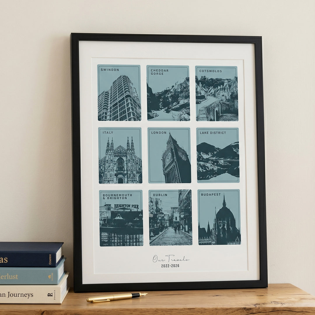 Personalised Favourite Travels Destination Print
