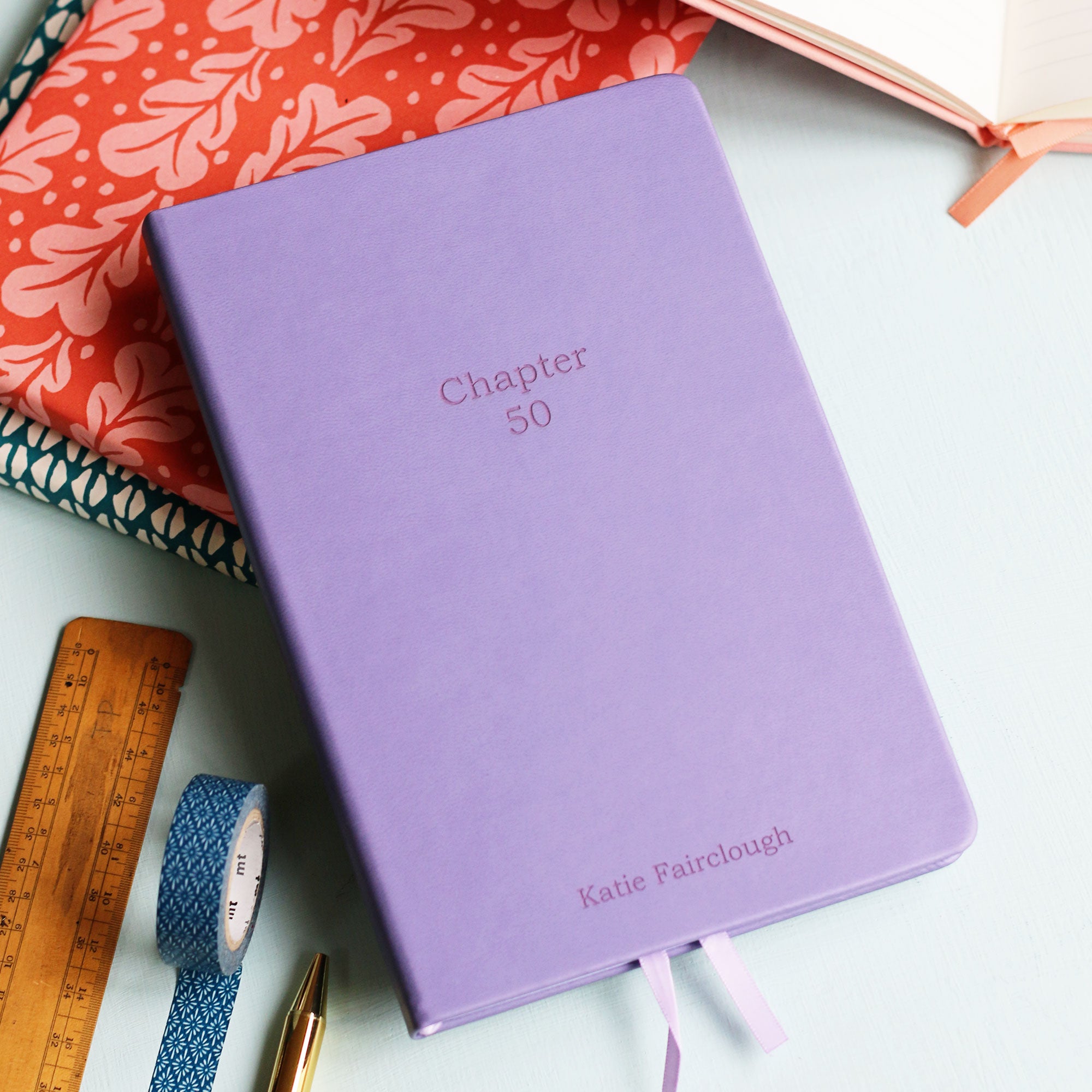 Chapter 50 Personalised 50th Birthday Luxury Notebook Journal