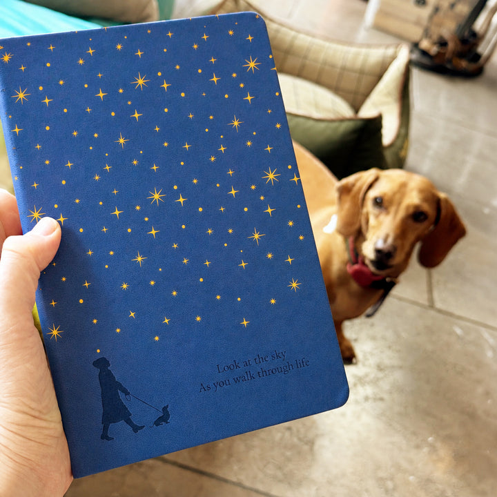 Foiled Star Dog Silhouette Notebook