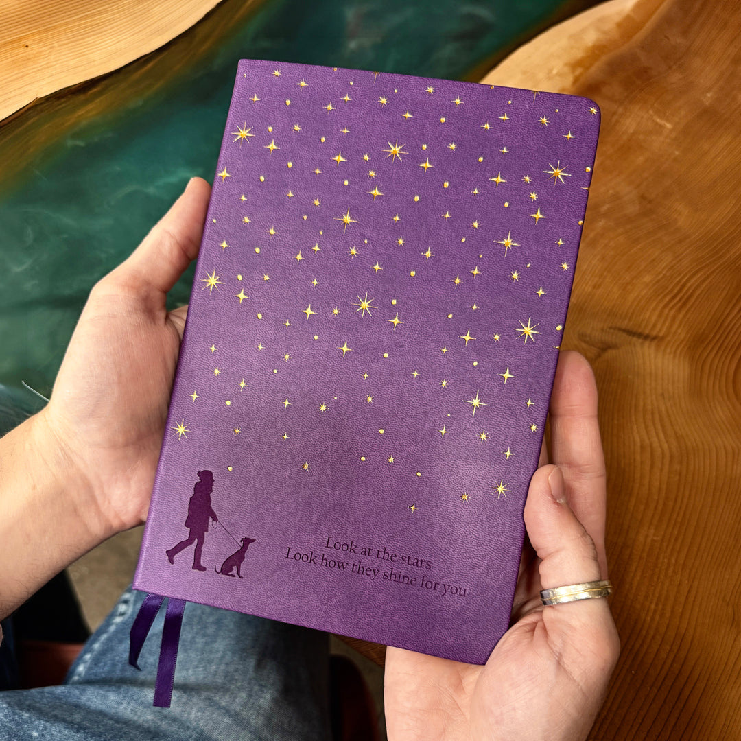 Foiled Star Dog Silhouette Notebook