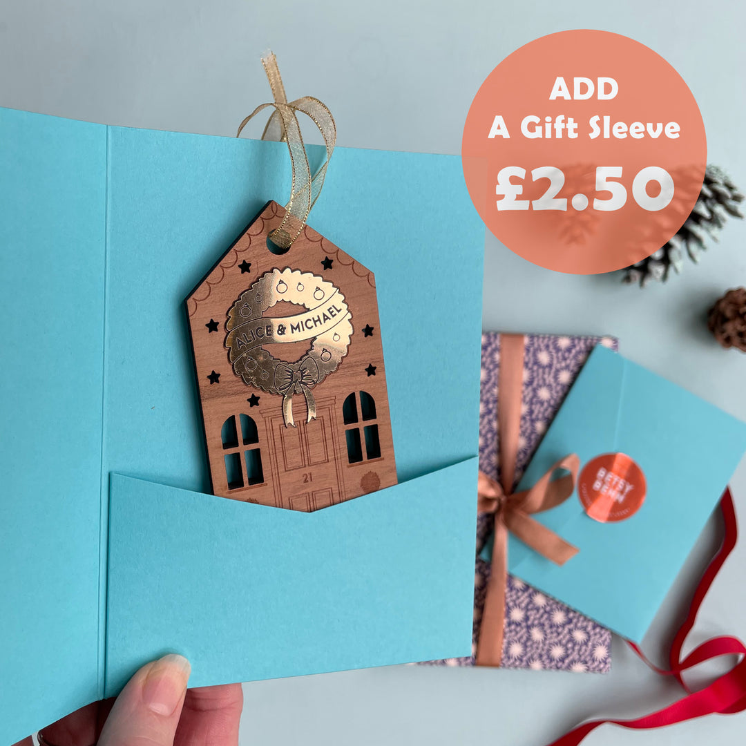 Personalised House Christmas Tree Bauble