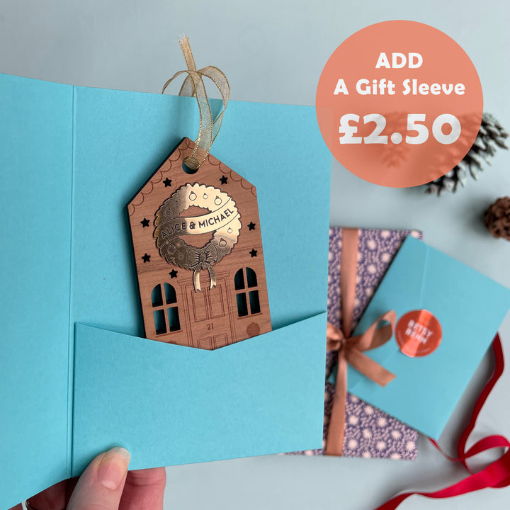 Personalised House Christmas Tree Bauble