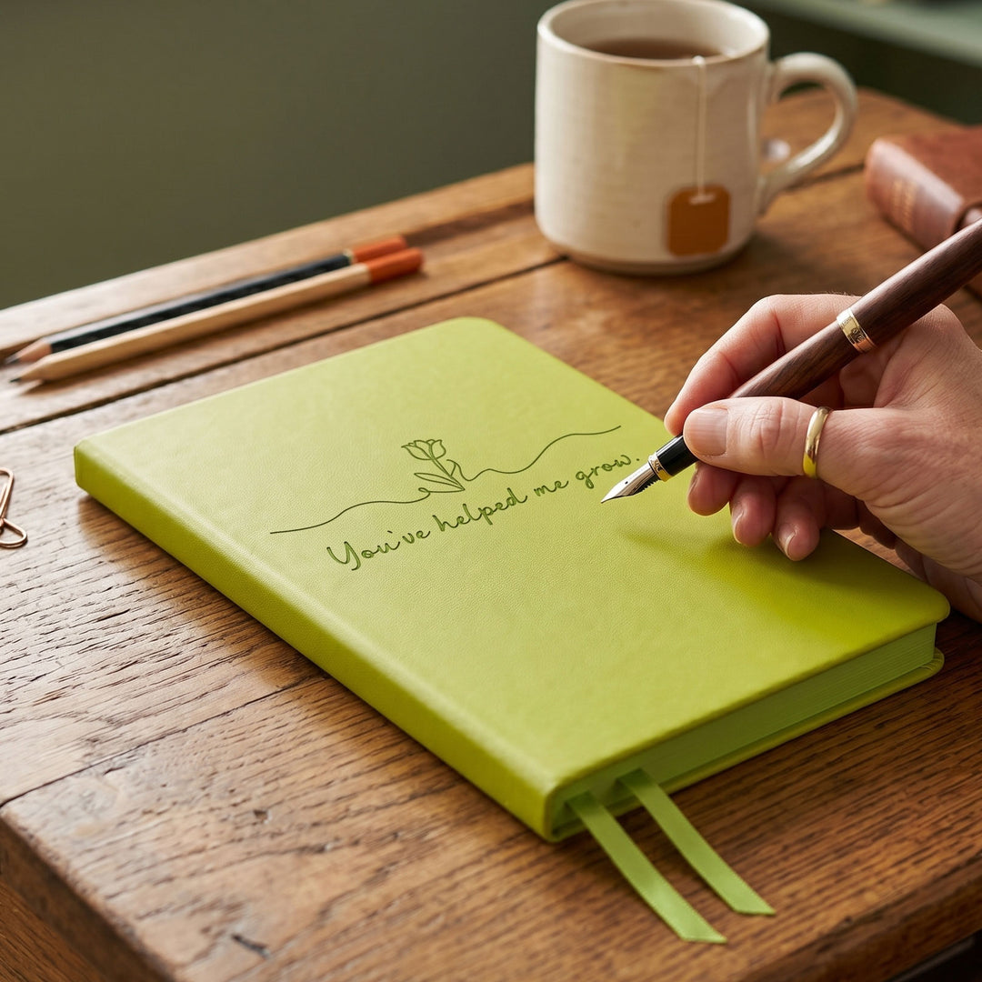 Personalised Floral Flourish Teacher Notebook