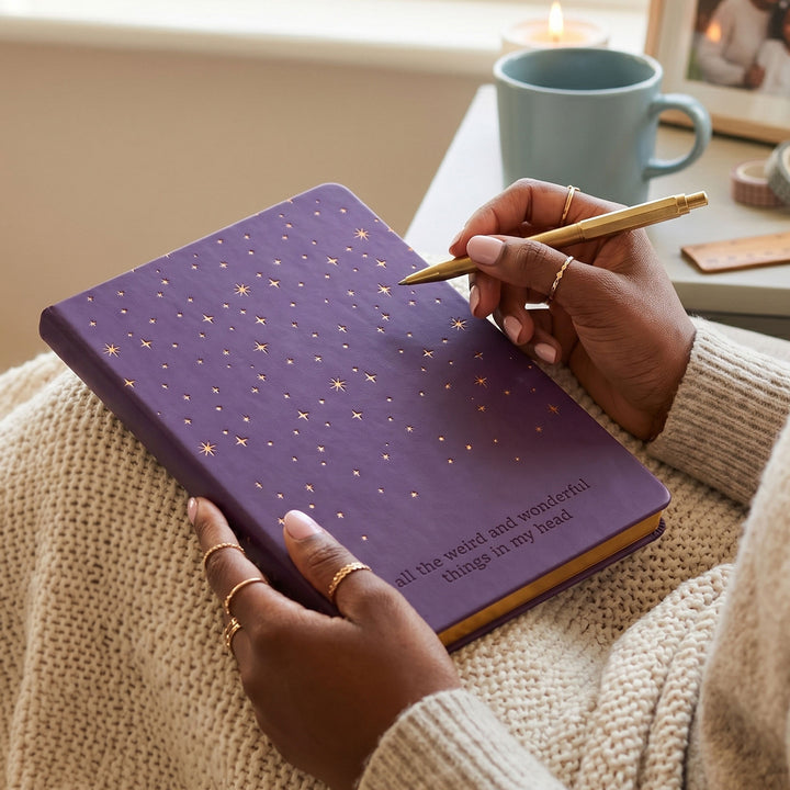 Foiled Star Personalised Notebook