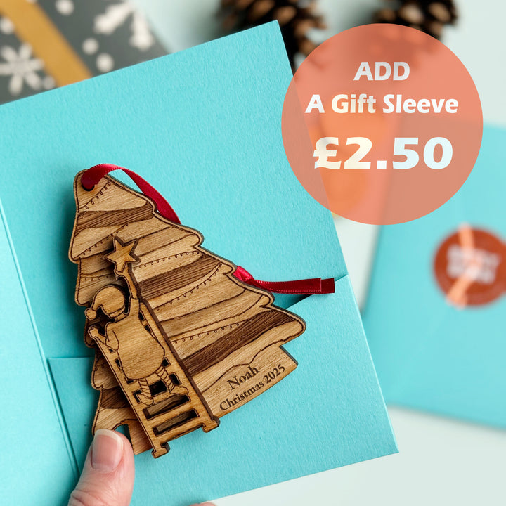 Hanging the Star Personalised Christmas Tree Decoration