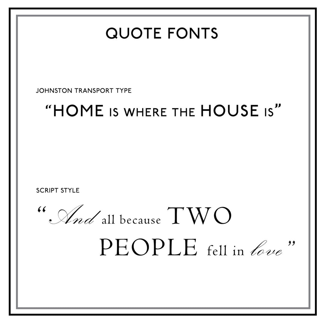 Favourite Quote Personalised Print