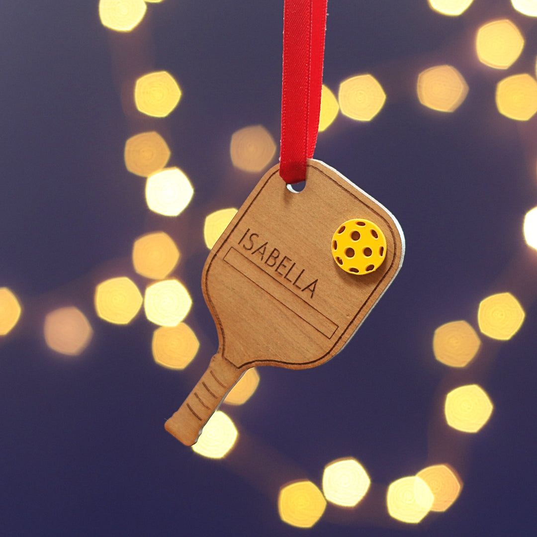 Personalised Pickeball Christmas Tree Decoration