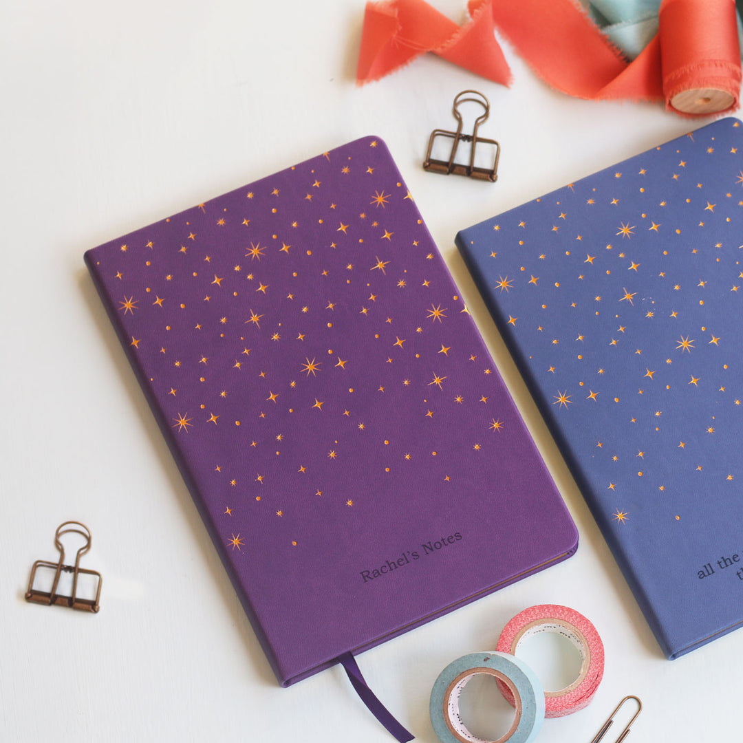 Foiled Star Personalised Notebook