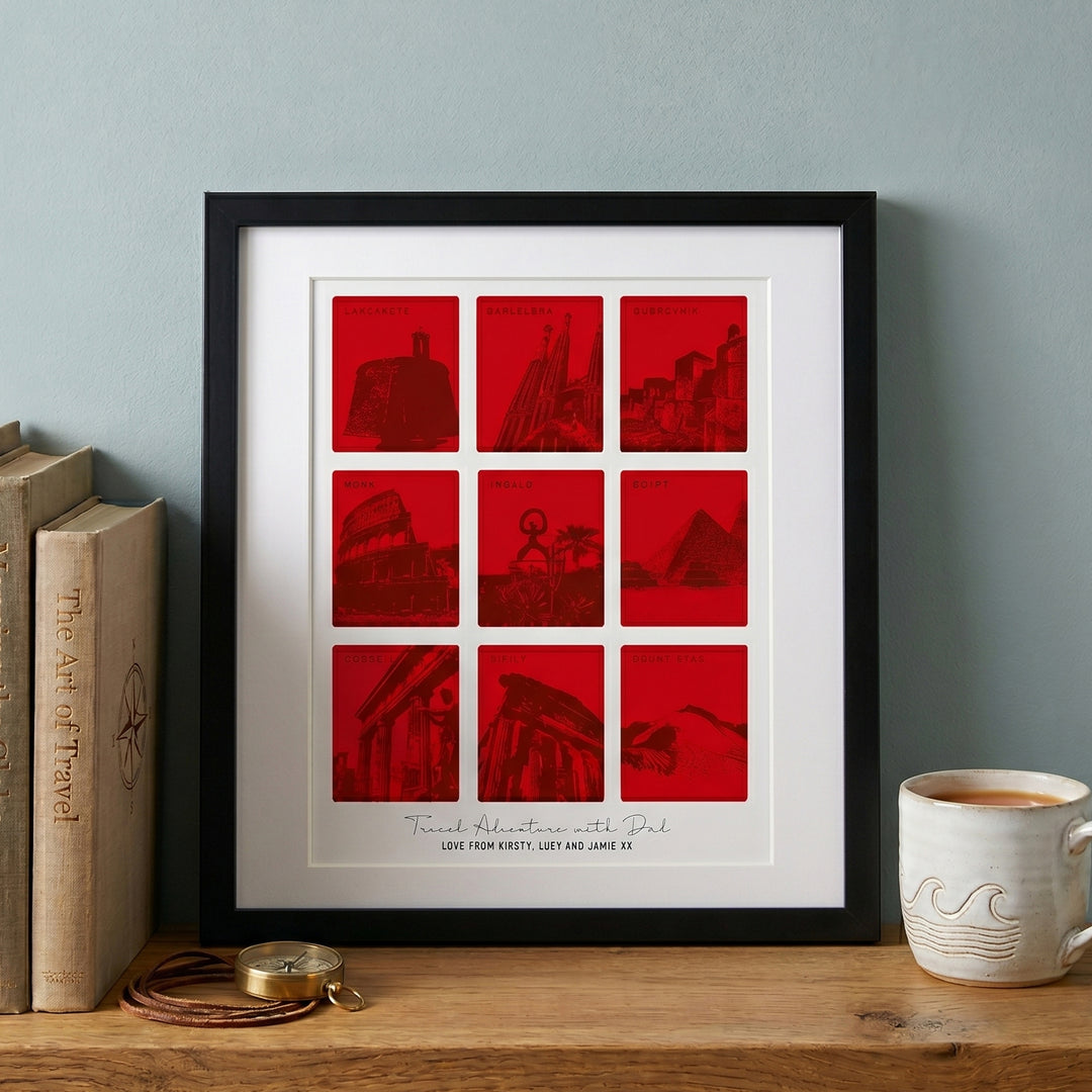 Personalised Favourite Travels Destination Print