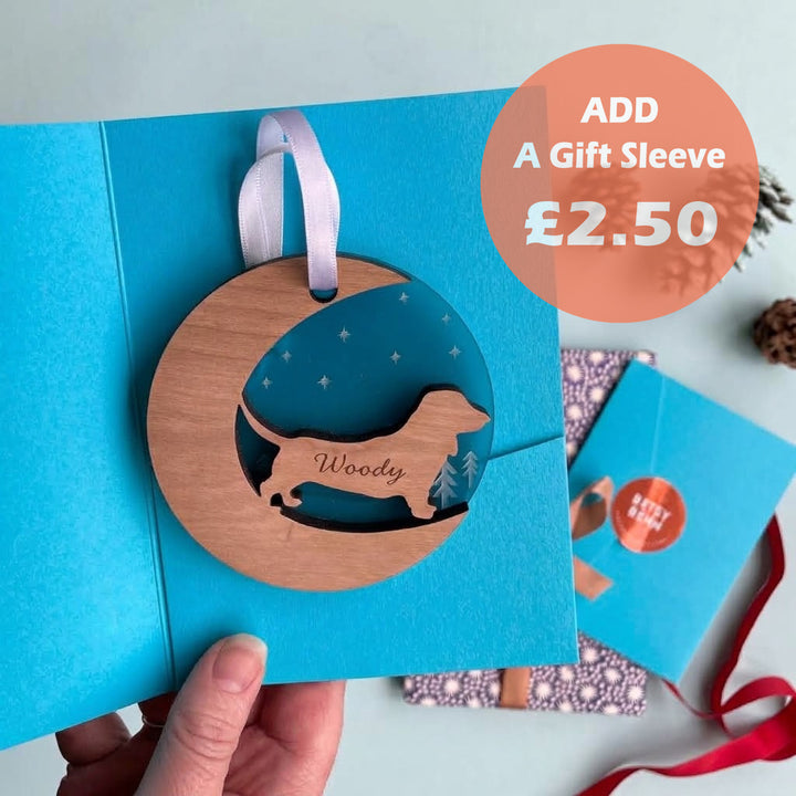 Starry Bear Wood Personalised Christmas Decoration