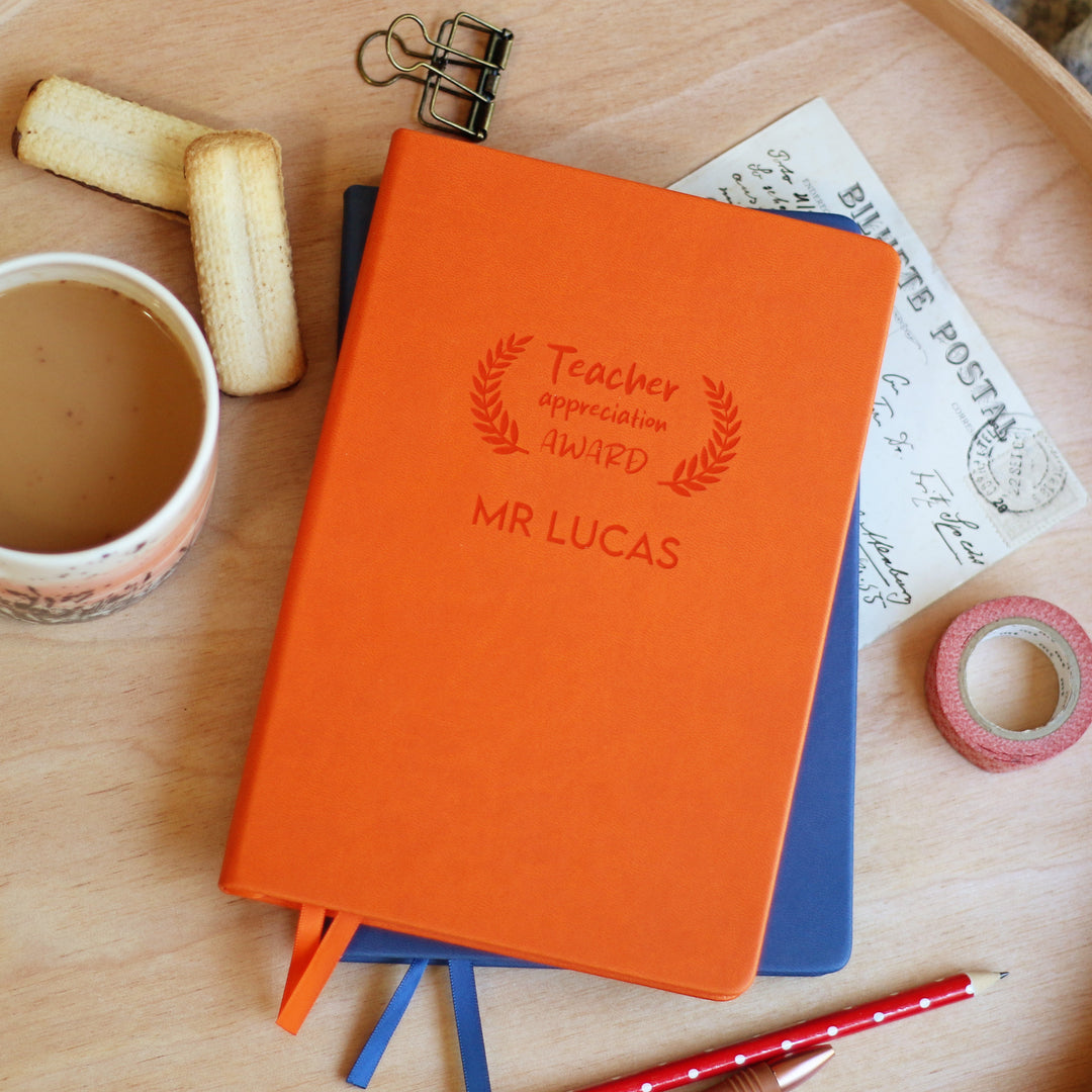 Teacher Appreciation Award Personalised Notebook