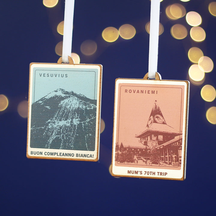 Christmas Travel Memories Personalised Bauble