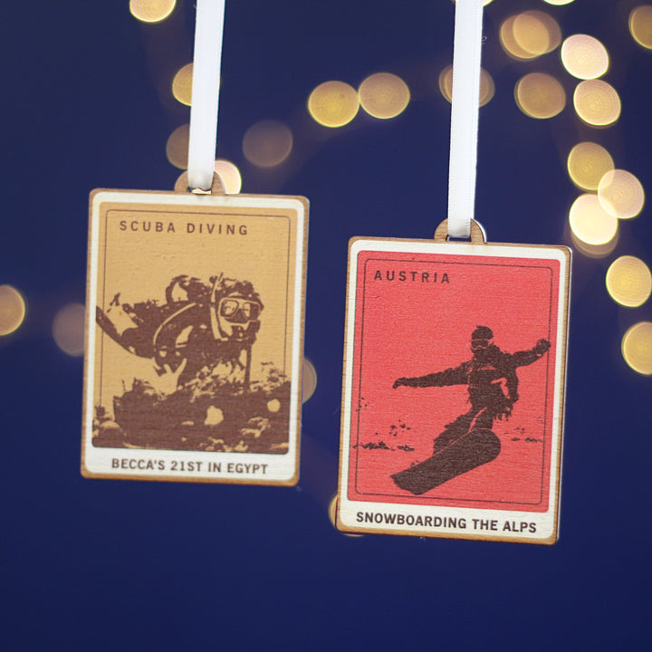 Christmas Travel Memories Personalised Bauble