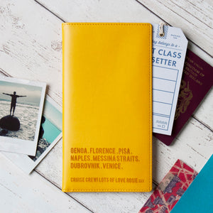 World Destinations Personalised Travel Document Holder