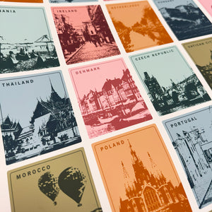 18th Birthday Travel Memories Print