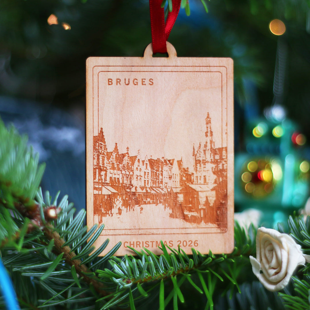 Christmas Travel Memories Personalised Wooden Decoration