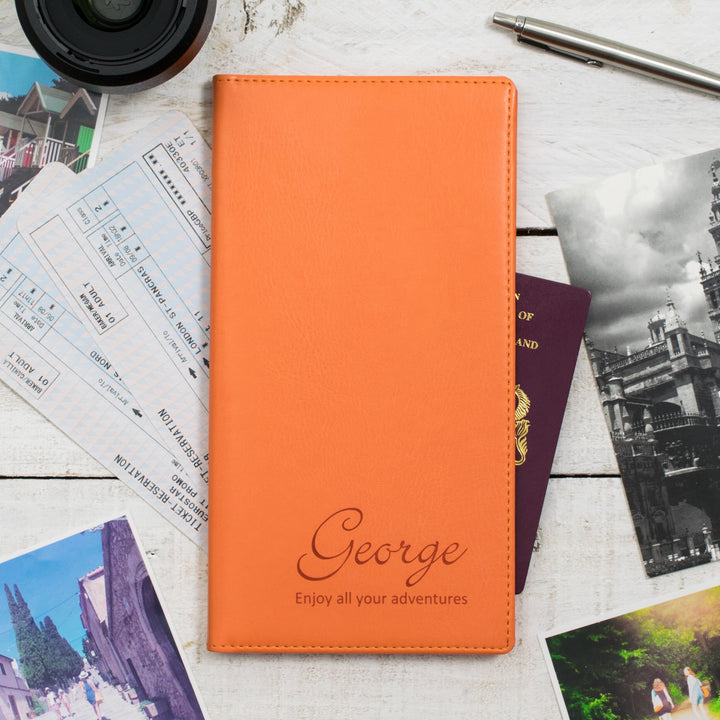 Script Name Personalised Travel Document Holder-Gift-Betsy Benn