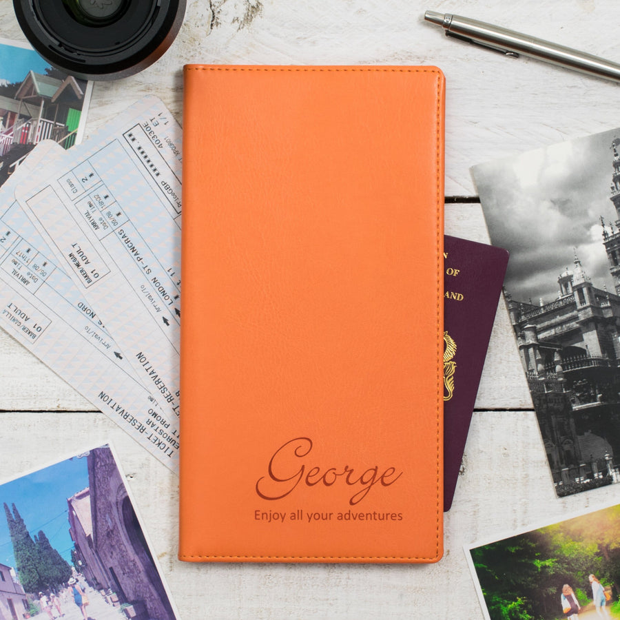 Script Name Personalised Travel Document Holder-Gift-Betsy Benn