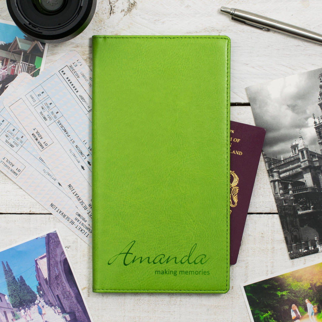 Script Name Personalised Travel Document Holder-Gift-Betsy Benn