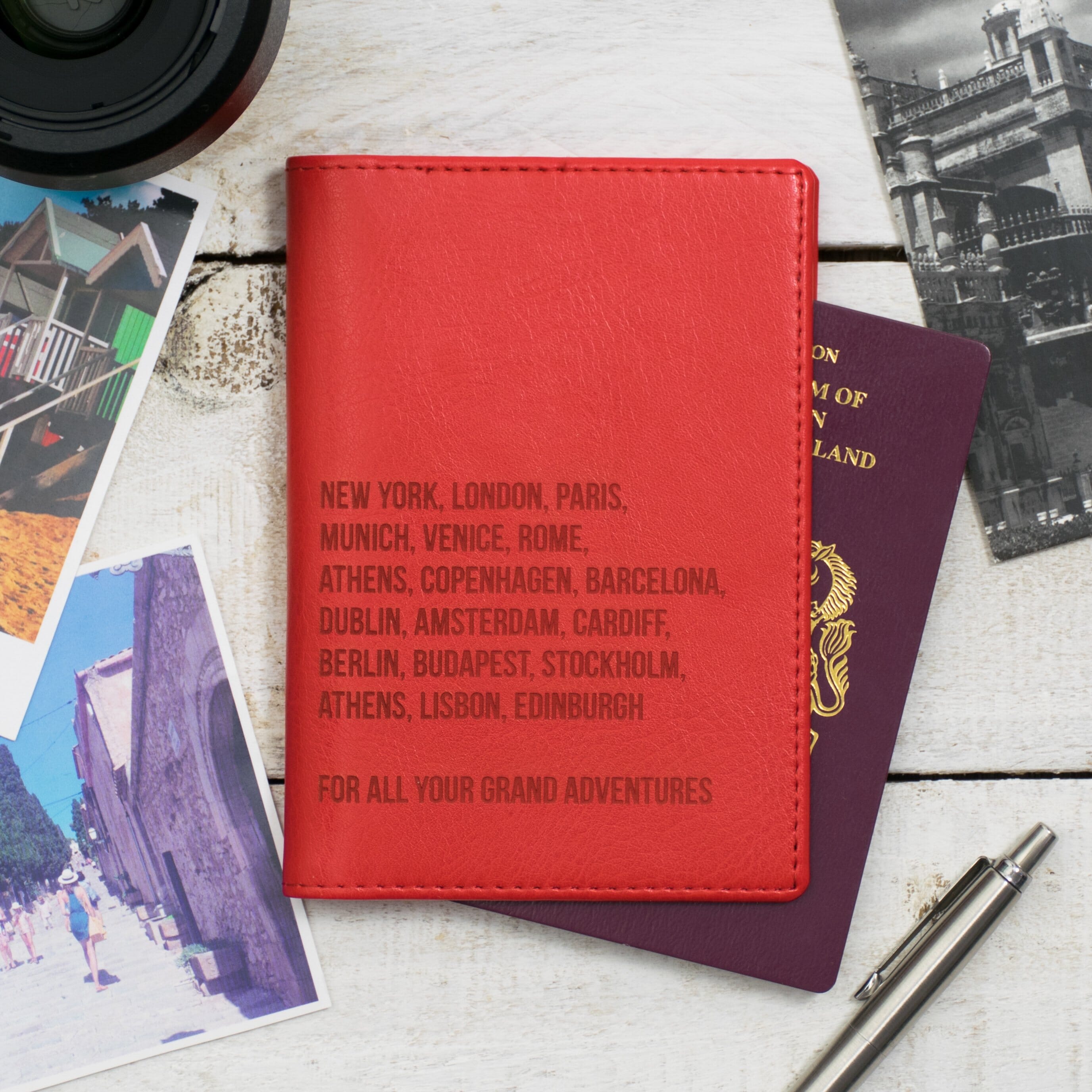 Personalised Leather Passport Holder