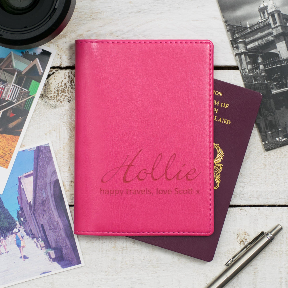 Raspberry Script Passport Cover