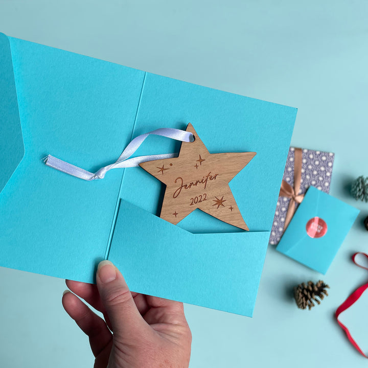 Matisse Star Personalised Christmas Decoration
