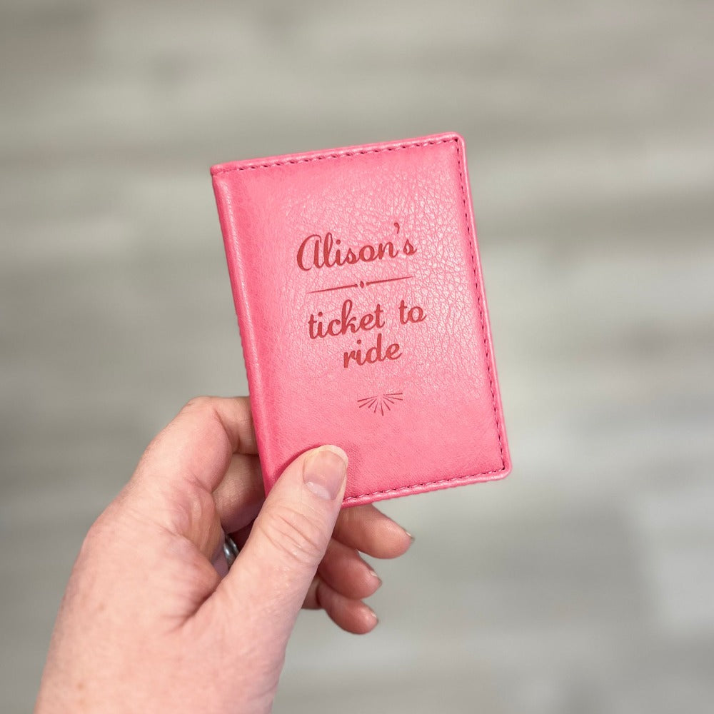 Clearance - Alison's Ticket To Ride Travel Card Cover