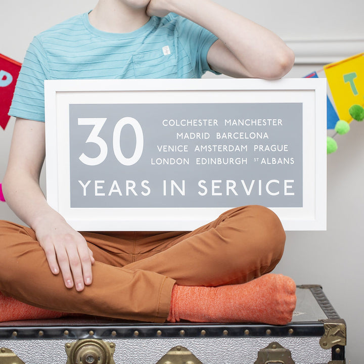Personalised 30th Birthday Bus Blind Print-Print-Betsy Benn