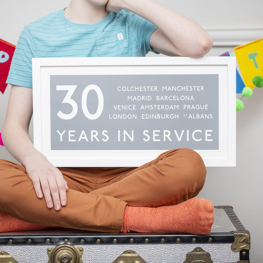 Personalised 30th Birthday Bus Blind Print-Print-Betsy Benn